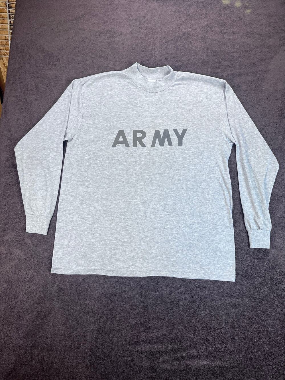 Vintage Army PT Shirt Long Sleeve Heather Grey 3XL